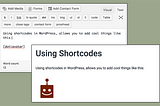 Custom Shortcode in WordPress