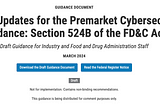 Decoding FDA Guidance: A Deep Dive into the Premarket Cybersecurity Update