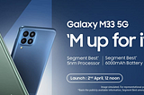 Samsung Galaxy M33 5G coming to India on April 2, few specs revealed officially