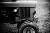 Old John Deere tractor