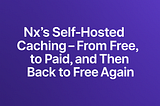Exploring of Nx Self-Hosted Cache: From Free to Paid to Free to Deprecated