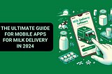 mobile app for milk delivery, milk round software, milk delivery solutions