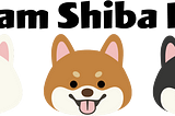 illustration of 3 shibainu dogs and text ‘team shibainu’