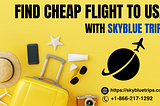 Book Cheap Flight To USA With Skyblue Trips