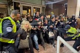 Pro-Palestinian violent protest erupts outside DNC headquarters in Washington DC, Capitol police…