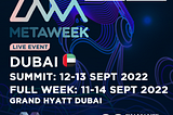 Diamante Blockchain partners with MetaWeek, Dubai, 2022