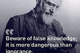Beware of False Knowledge