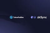 TokenPadOne announced a strategic partnership with zksync.