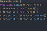 Java Thread Methods
