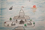 Temple in the sea- Story of Sew Dass Sadhu