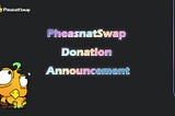 PheasantSwap Donation is Now Live