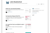 Jweath.com, now powered by Medium