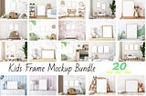 Frame Mockup Kids Bundle Boho $20