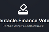 Introducing — Tentacle Finance Governance