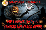 SIMPSON FINANCE VIP LOUNGE (DAO)AND GENESIS NFT CARDS OFFER