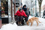 Jeanne, Luke, and a Winter Walk in Traverse City