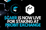 Carnomaly CARR Staking is live on ProBit Indonesia ProBit Exchange