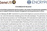 February 2021: EncrypGen Progress Report