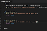 How Python Lazily Evaluates Boolean-Based Expressions