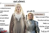 9GAG meme about how bad the depiction of Galadriel is in the show