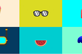 Iconos de verano en CSS