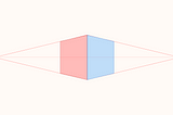 An abstract perspective drawing of a cube to represent viewing the job hunt from different angles