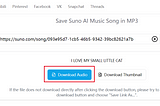 How to download song from Suno AI Music in MP3 format?