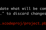 Reduzindo os conflitos de projeto do Xcode