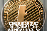 Ordinal Inscriptions and the ability to mint content other than transactions on the Bitcoin…