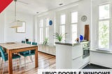 UPVC windows and doors save money over time.