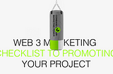 Web3 Marketing Checklist Banner.