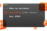 Vibe coding is really over this time, claude terminal window telling you to stop
