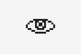 an eye icon in classic macintosh style