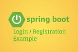 Login/Registration Example with Spring Boot