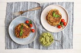 Zucchini & Carrot Fritters With Avocado Dip