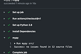 Mypy for | Github Action