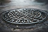 A London manhole cover