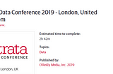 Key Takeaways from Strata 2019 @London