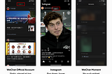 WeChat vs Instagram into this little detail