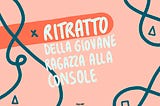 Ritratto della giovane ragazza alla console