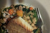 Redbird Cod with vegetables