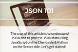 JSON 101