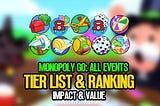 Monopoly GO: All Events Tier List and Ranking | Impact and Value