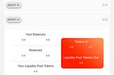 Uniswap Interface Liquidity functionality