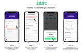 How to reactivate your Zego account