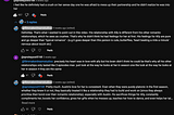 Comments from a video I impulsively deleted