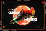 Adidas Messi Landing Page Design