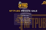 Whitelist Of NFTPUBG Open Now !