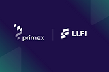 Primex Integrates LI.FI for Seamless User Onboarding and Cross-Chain Swaps