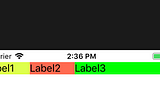 Weight assignment in Stack view…Percentage-wise size calculation.